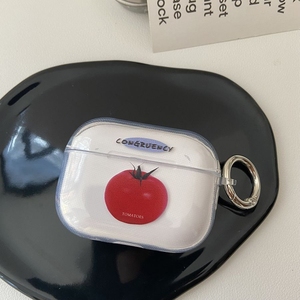 英文西红柿适用Baseus倍思E3耳机套M2透明W04软WM05真无线蓝牙WM02保护壳M2/W04+/storm3无线耳机套wo4/3