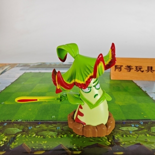新款植物大战僵尸玩具剑叶龙血树会发光发射斯巴达竹草莓激光豆大
