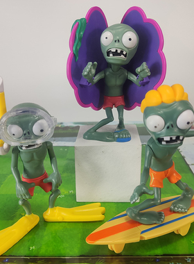 新款植物大战僵尸大号贝壳冲浪滑板浮潜软胶吹风荚兰强酸柠檬玩具