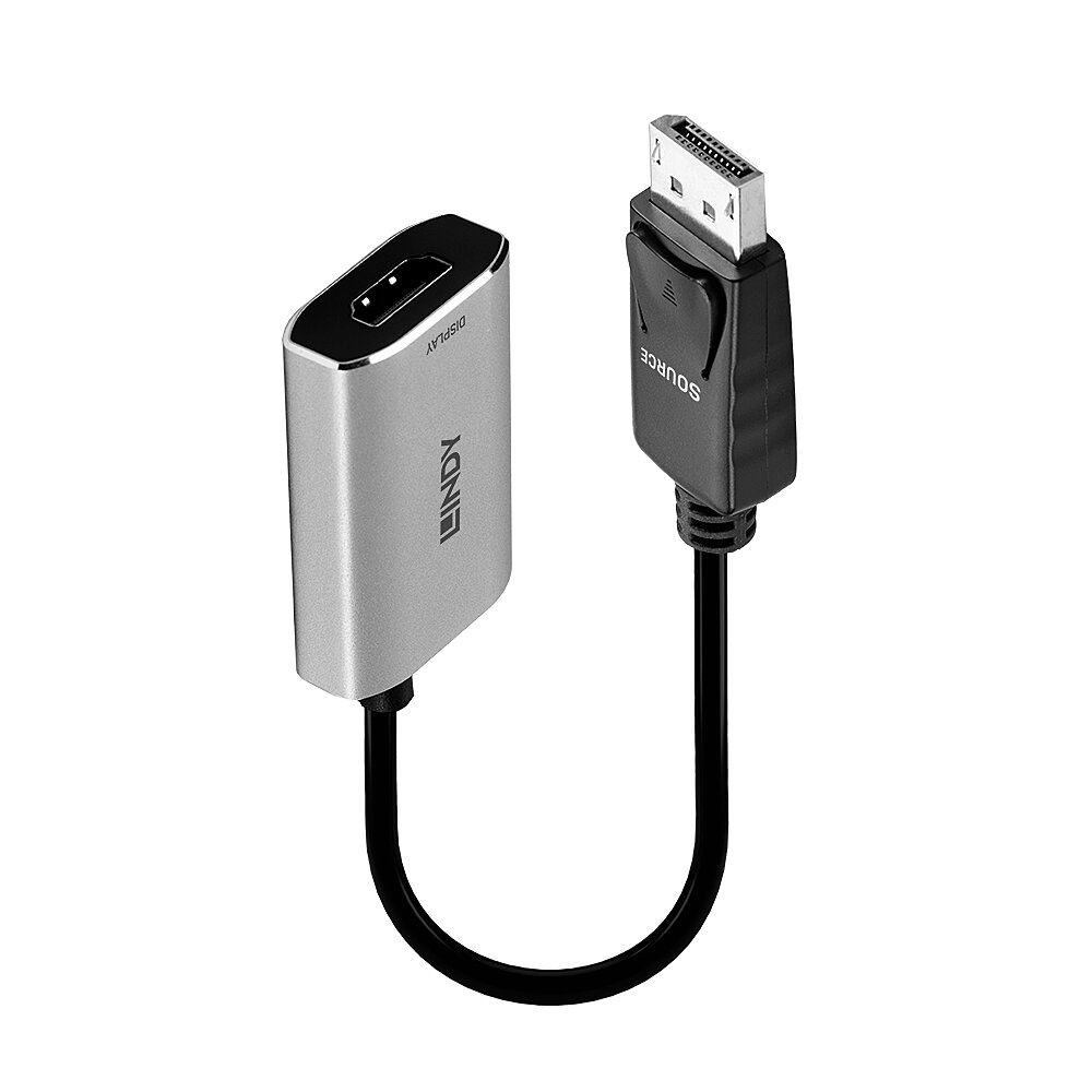 德国LINDY DP1.4转HDMI2.1有源转换器超高清8K电视投影仪家庭影院