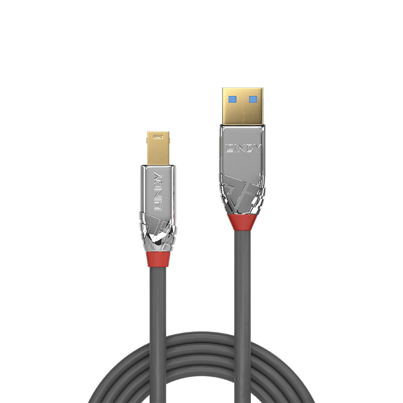 德国LINDY Cromo系列USB3.0数据线A公对B公高速打印机硬盘方口线-封面