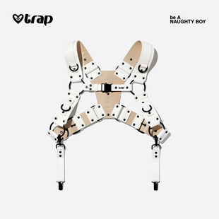 Trap「玩味」系列内衣配件可调节御犬皮革绑带衣