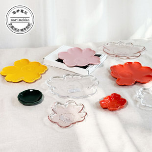 芬兰Marimekko Unikko 2025年新款 橙蓝花芯