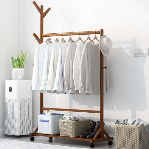 衣帽架家用落地卧室挂衣服晾衣架