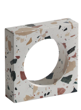 水磨石家居客厅艺术风软装饰品