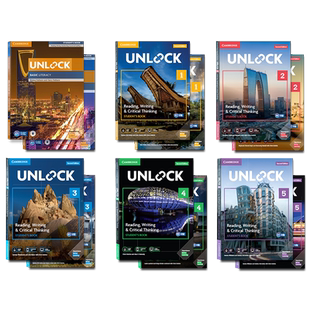 剑桥Unlock二版教材 剑桥英语考试教材Reading Writing Listening Speaking basic/1/2/3/4/5级中学英语阅读写作听力口语教材