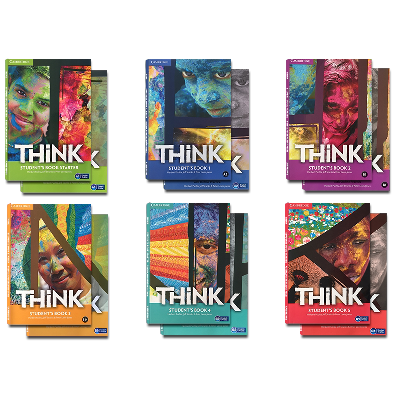 剑桥大学出版社THINK Starter/1/2/3/4/5级学生书+练习册标准英版英式发音中学英语教材KET/PET考