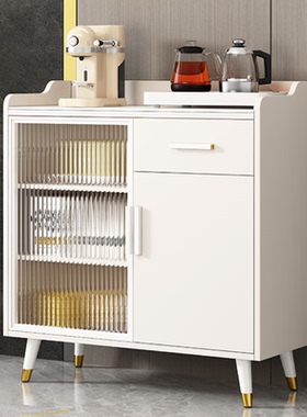 茶水柜实木餐边柜办公室纯净水储物柜简约现代饮水机客厅柜子桶柜