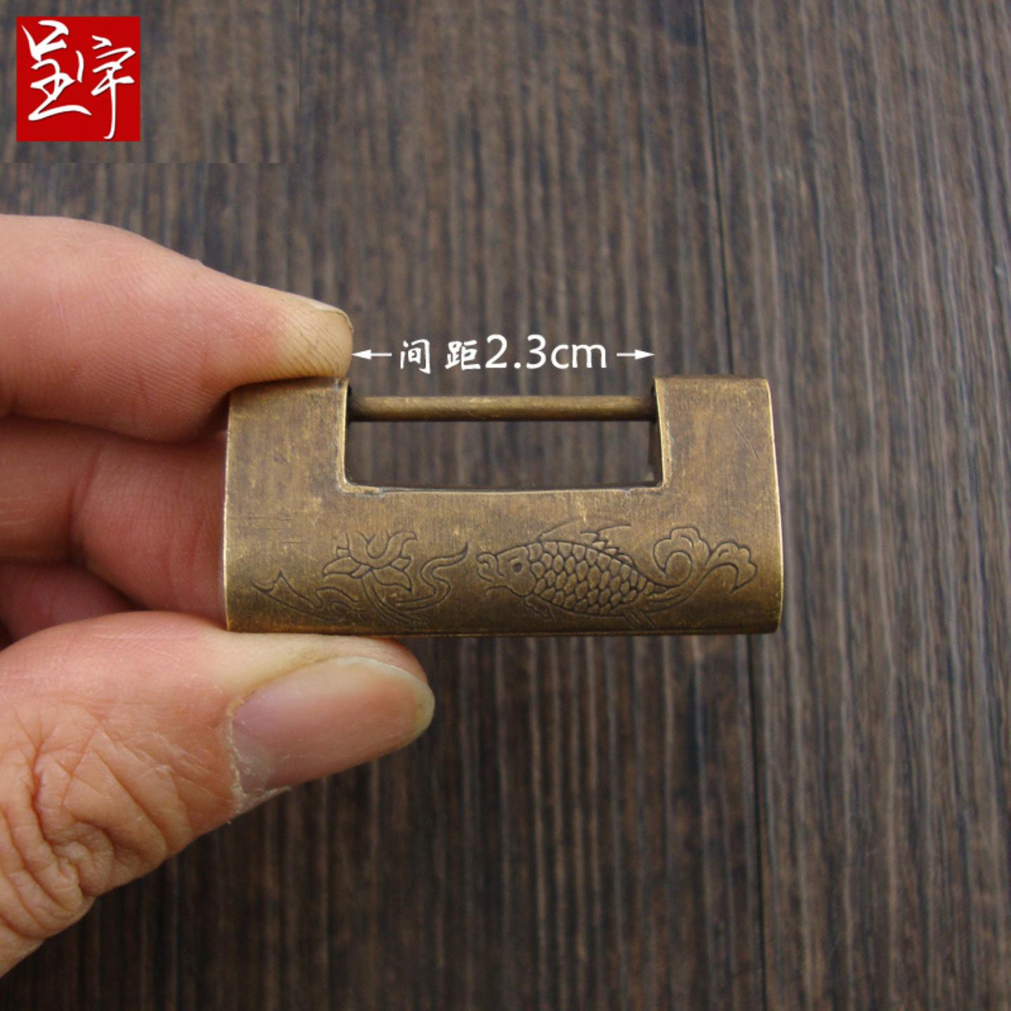 复古老式仿古铜锁挂锁通锁新中式