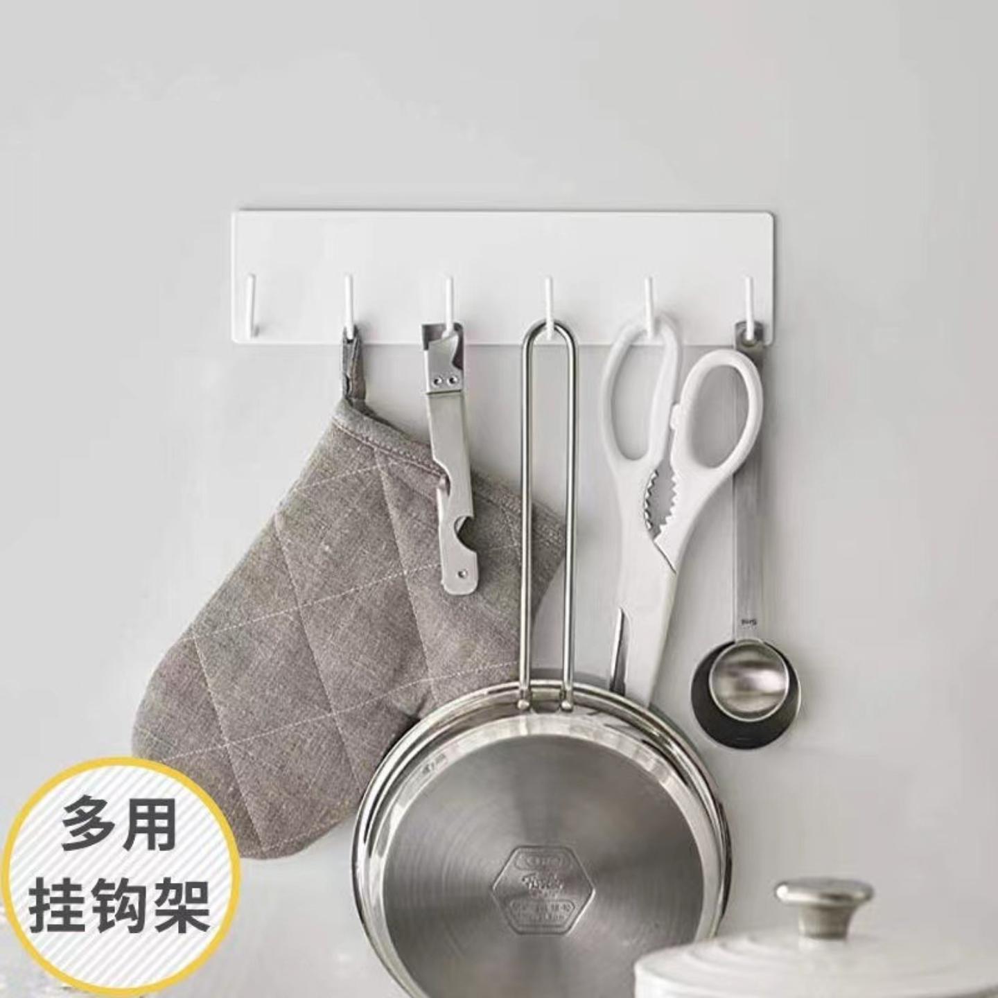 磁吸挂钩粘钩门后钩无痕壁挂厨房