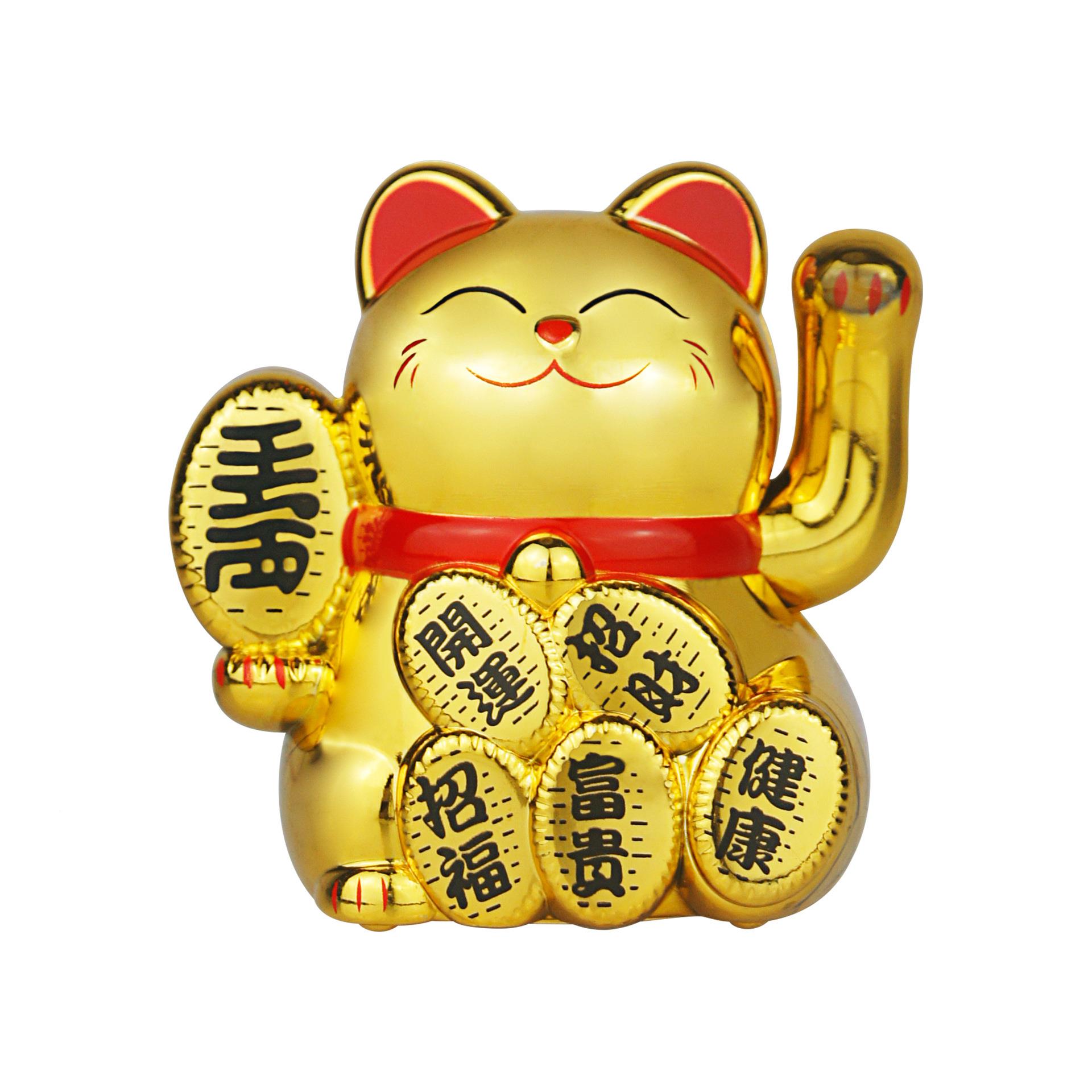 公迷你件23100招财猫汽车创意装饰摆蛋糕烘焙小摆办件家居桌面摆