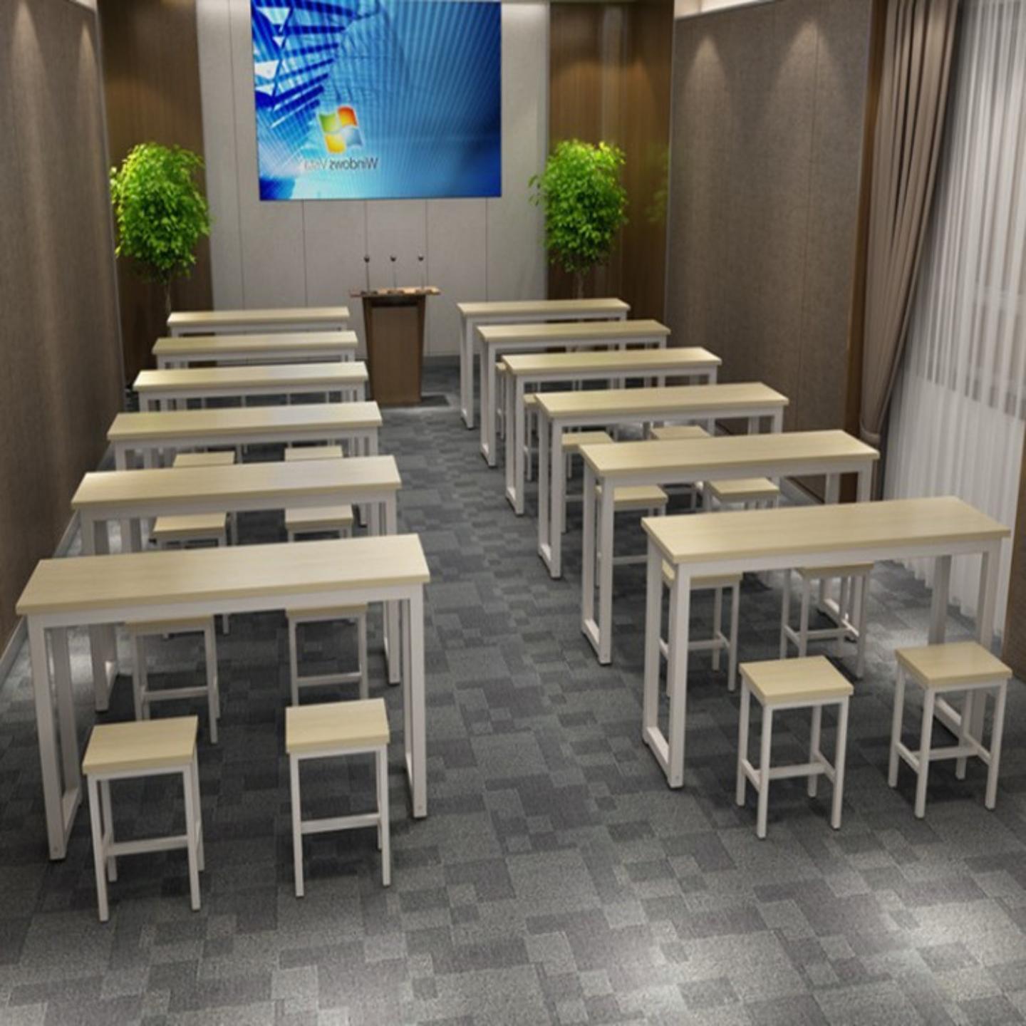 现货中小学生书桌学生培训桌椅