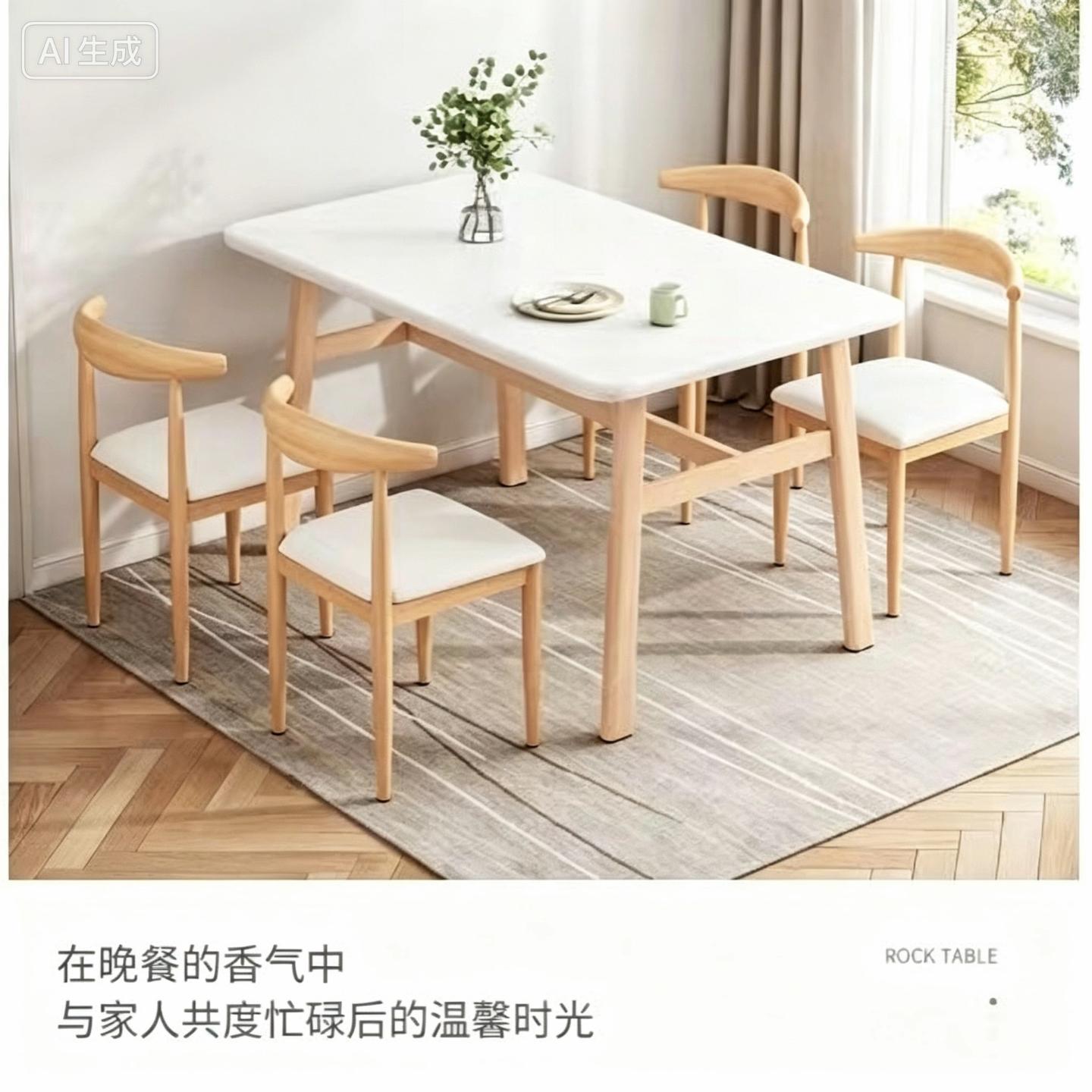餐桌家用小户型饭桌现代简约