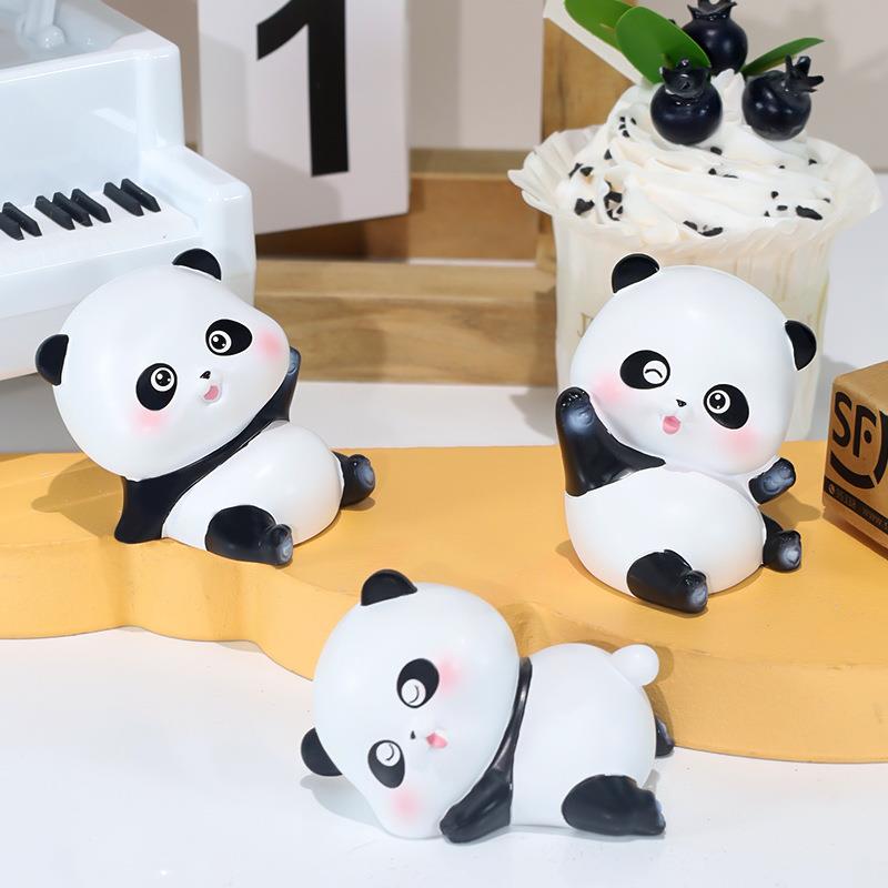 猫滚滚通你小摆件迷可BB2570爱卡公仔树脂熊工艺品车载桌面装饰文