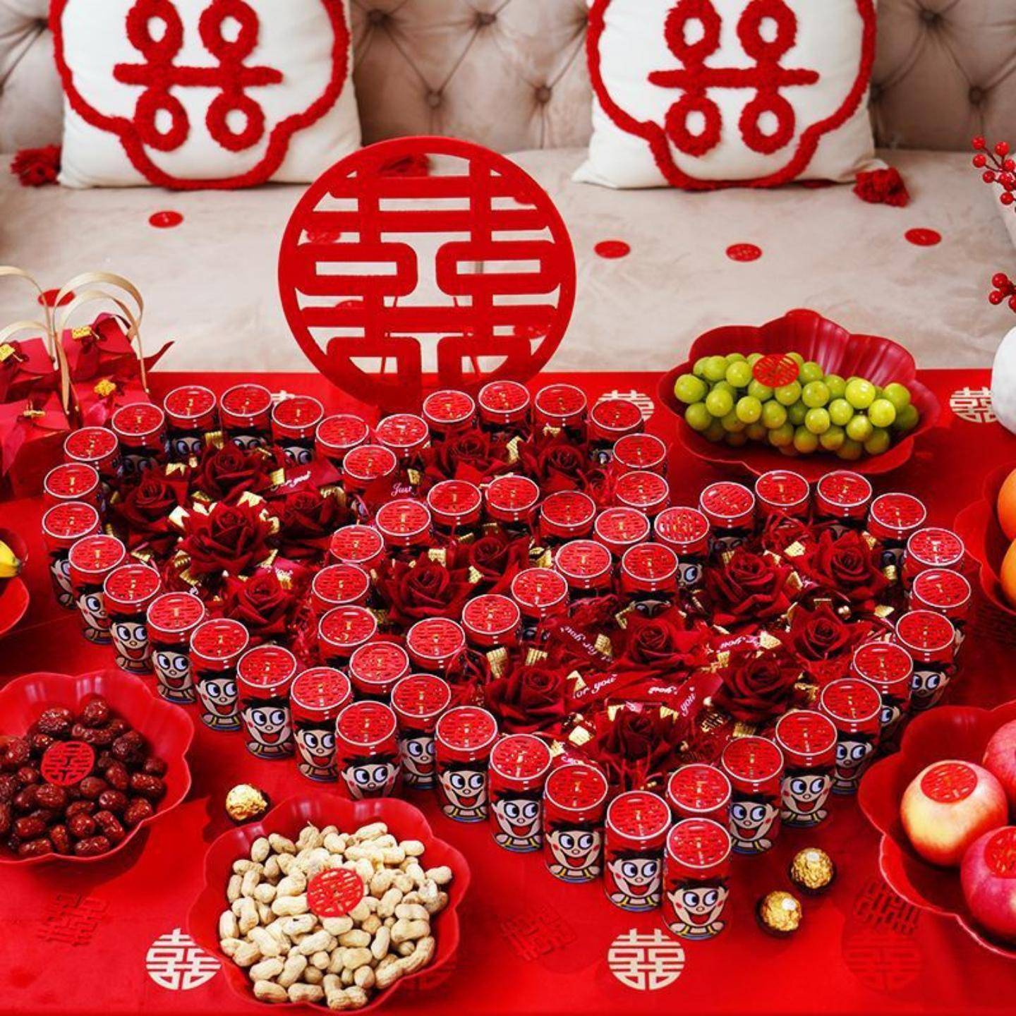 心形摆件爱心结婚模具订婚茶几