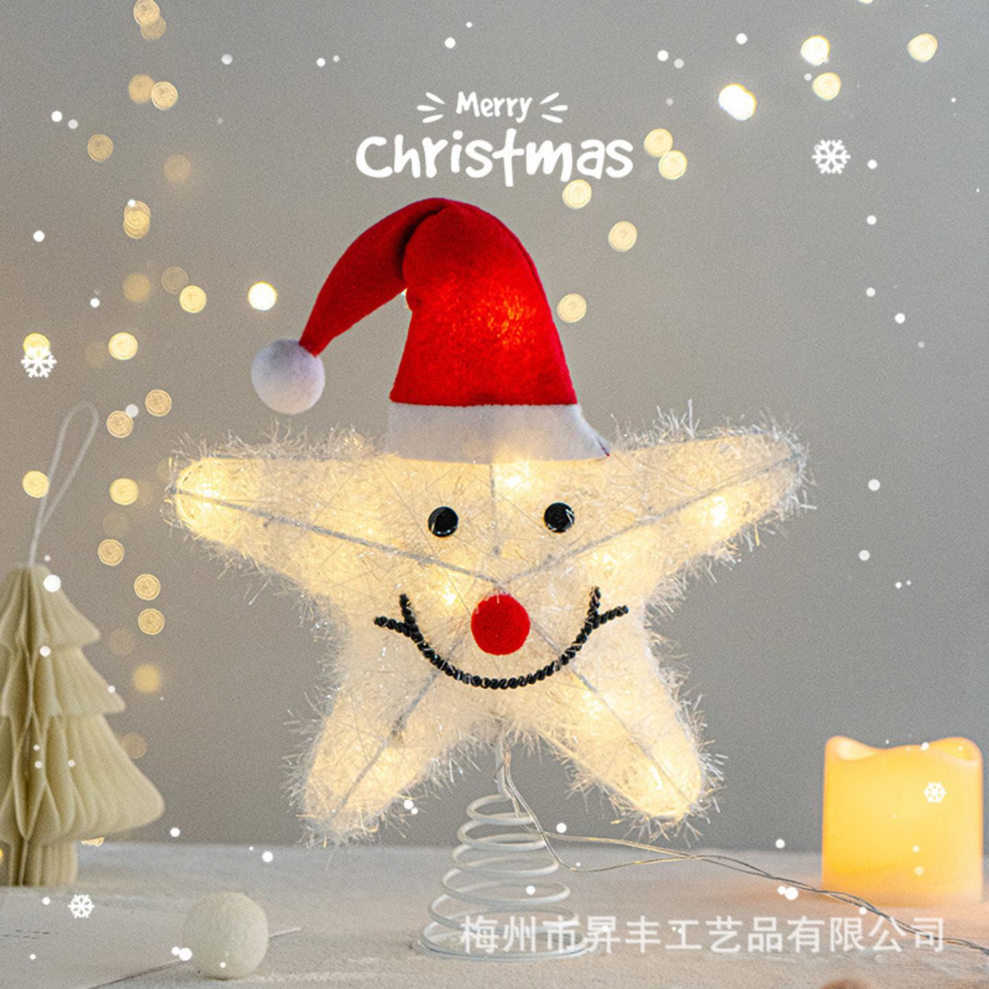 供应铁艺LED灯发光圣诞装饰品
