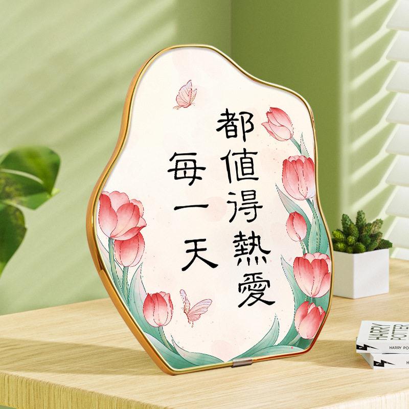 创欢迎回家摆件入CTV户门玄关柜治愈系桌摆摆台画意客厅面设品相