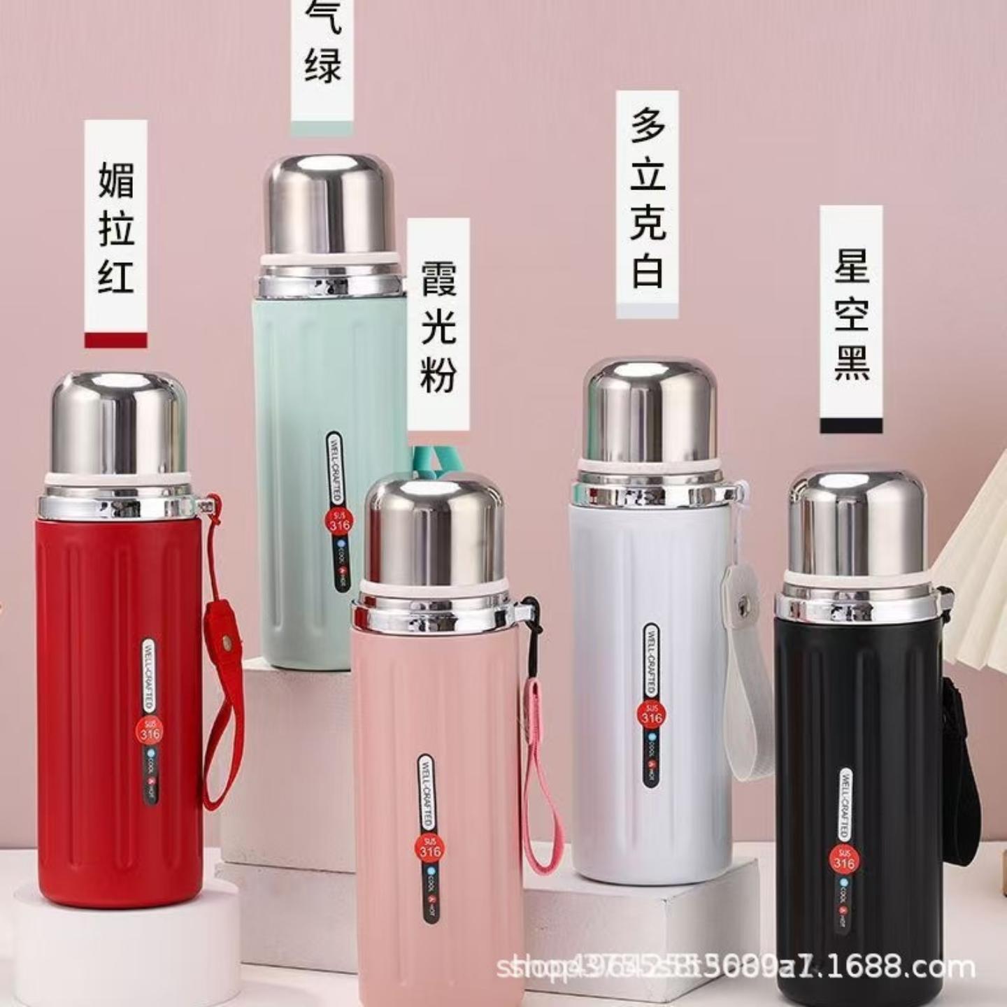 罗马保温杯316不锈钢茶水分离大