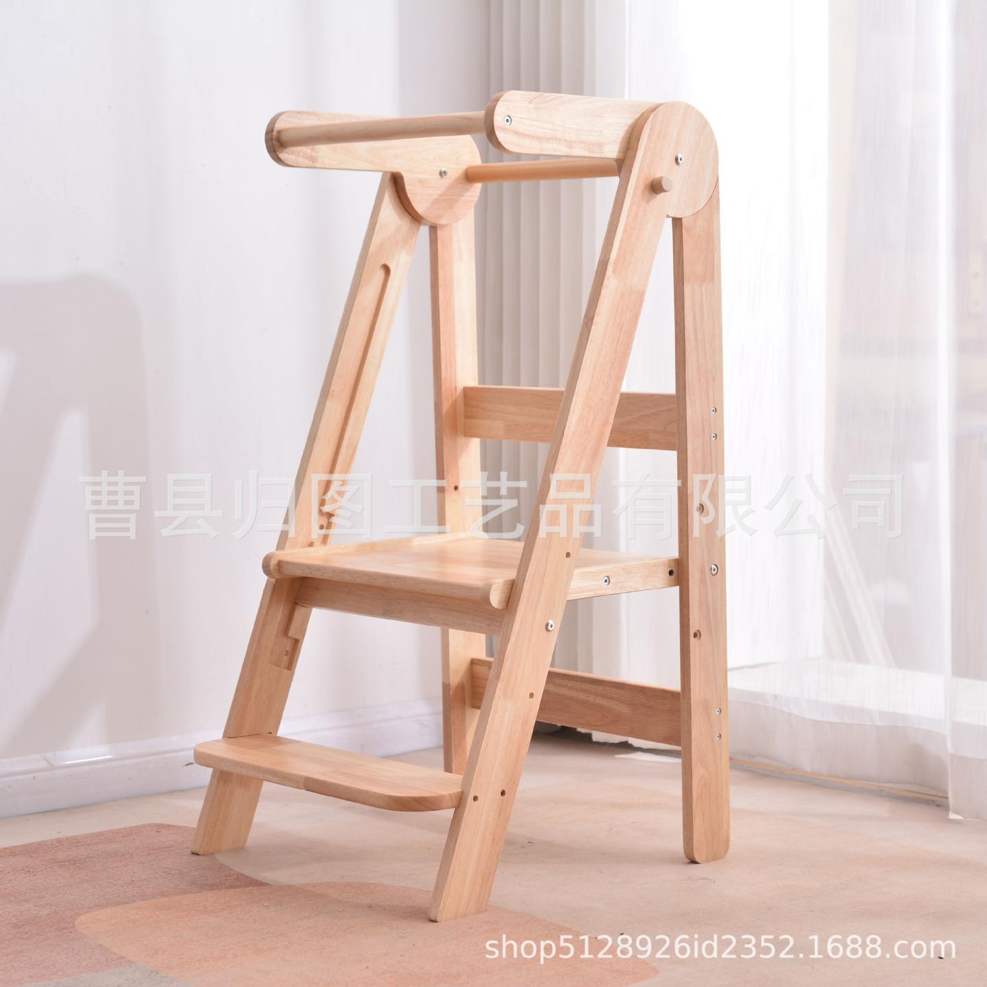 儿童蒙氏学习塔折叠洗漱凳幼儿