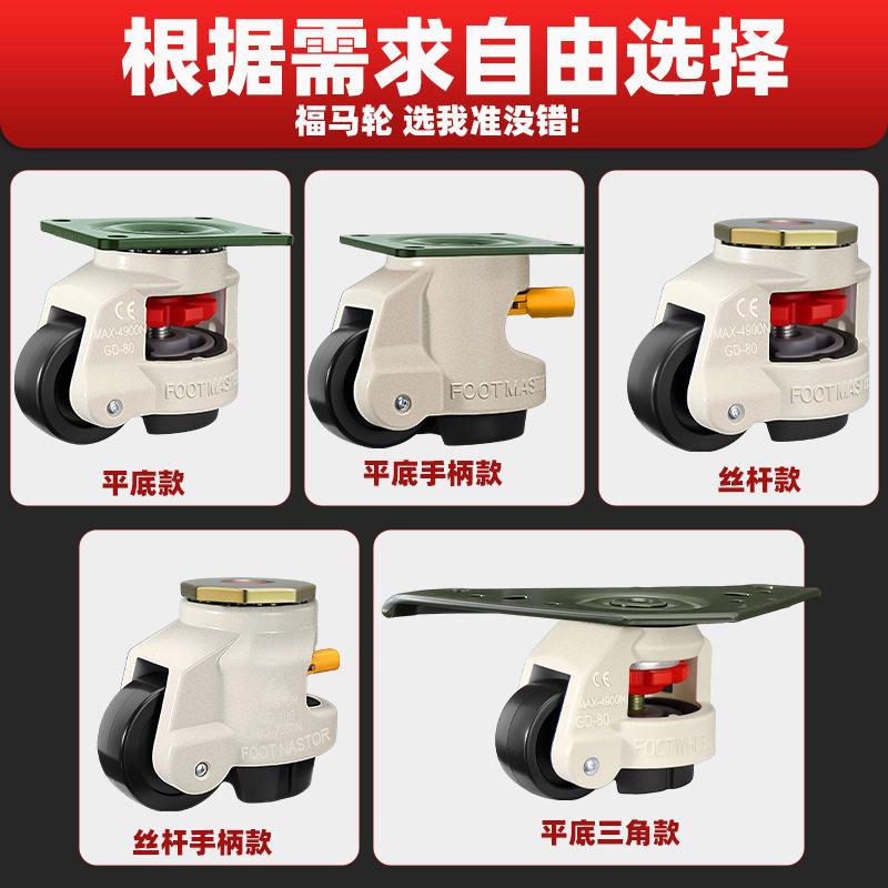 厂家重型福马直销脚轮福轮水平调节马轮万佐致（收向轮工业级承重图片