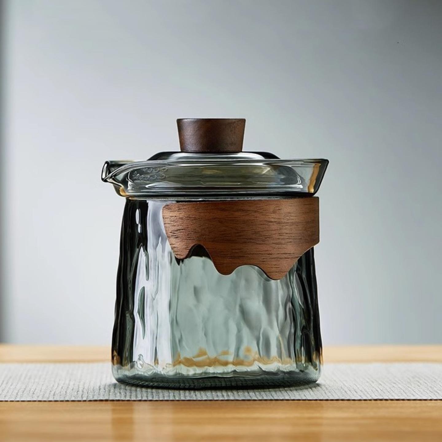 高硼硅玻璃盖碗单个三才泡茶杯