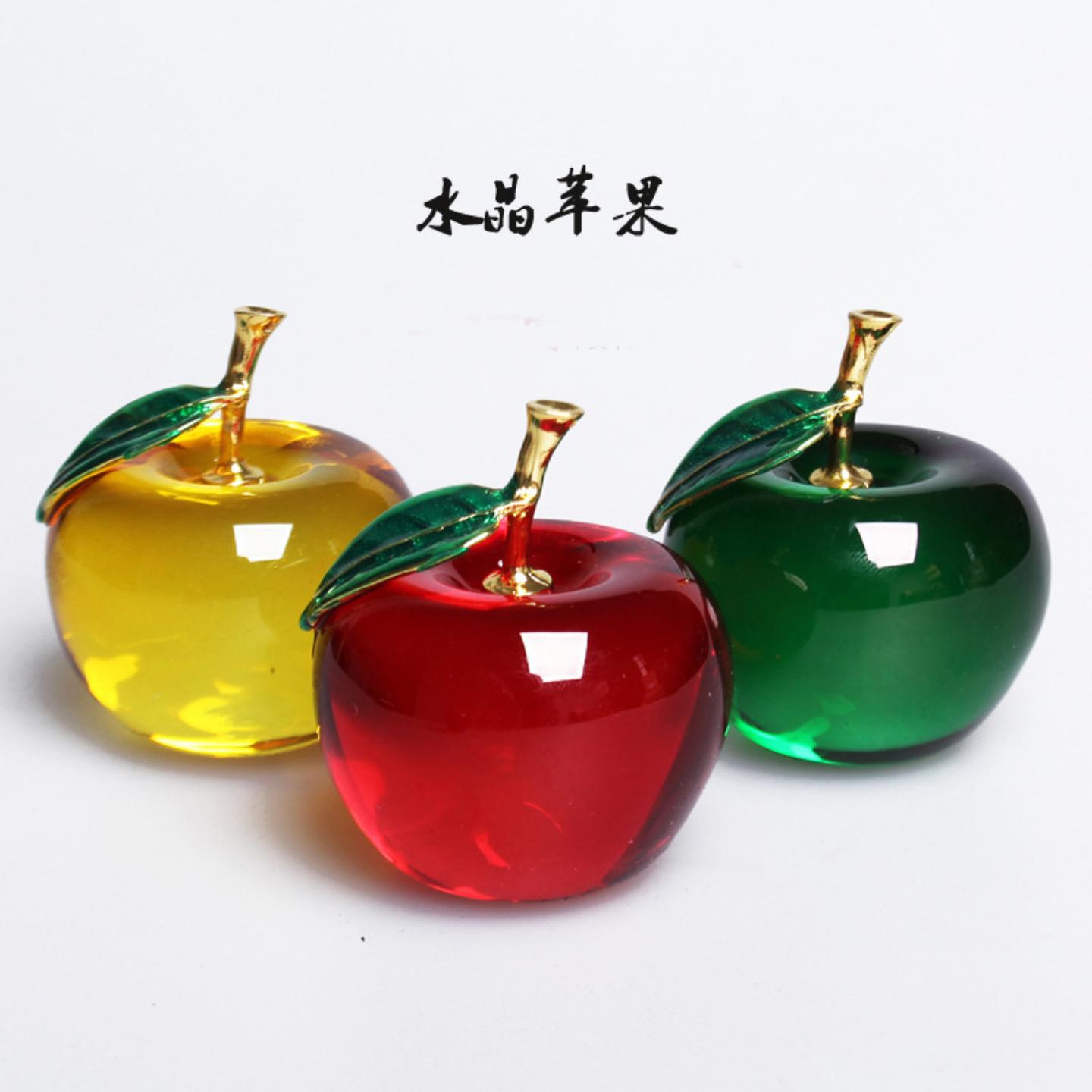 加工生产水晶苹果创意礼品节日