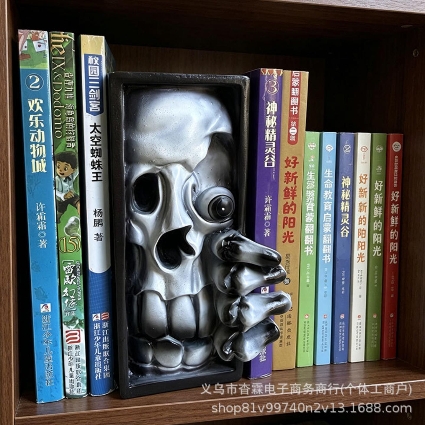新品书架恐怖面具怪物复活节树脂