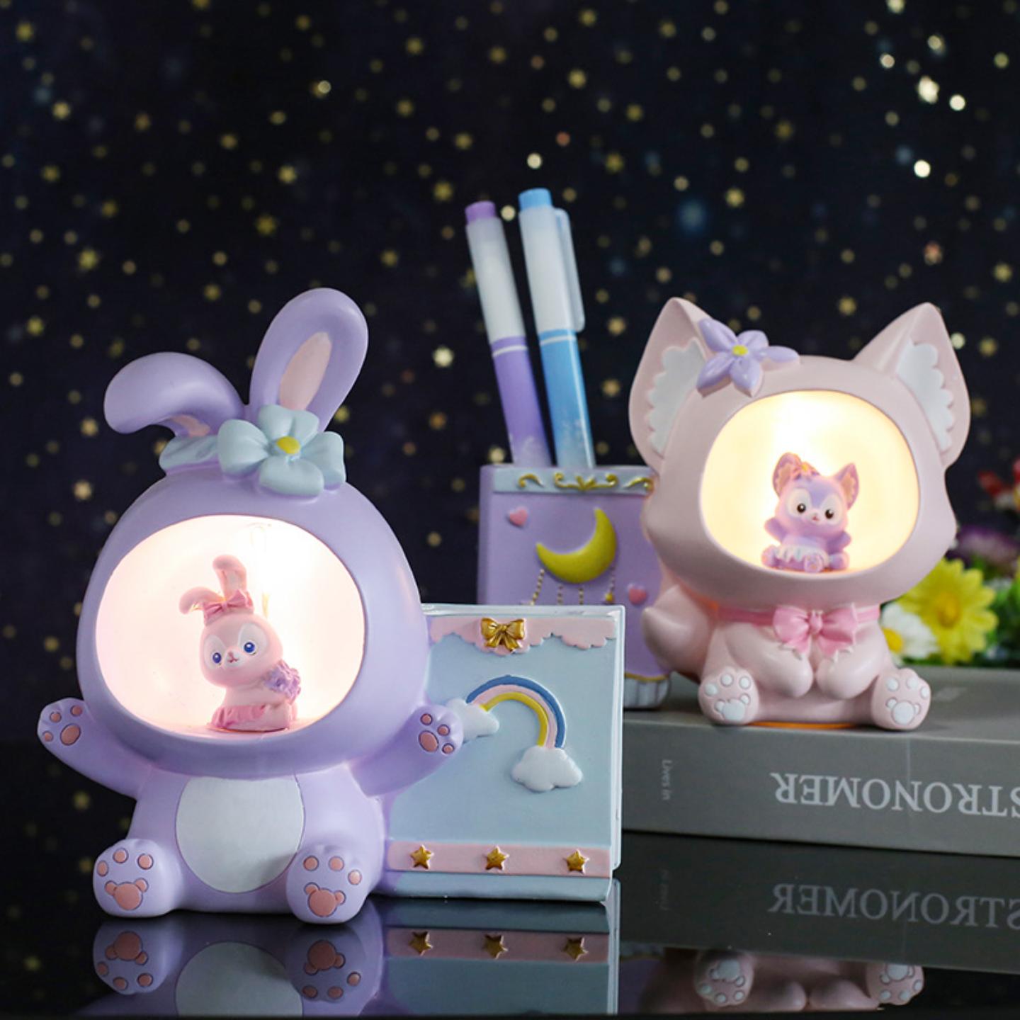 创意贝贝狐笔筒星星灯送同学生日