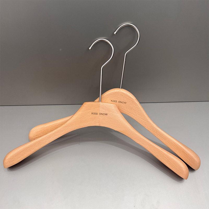 榉木佐致(收衣架加粗衣挂服装店收纳字款女装刻实木衣撑架裤服装
