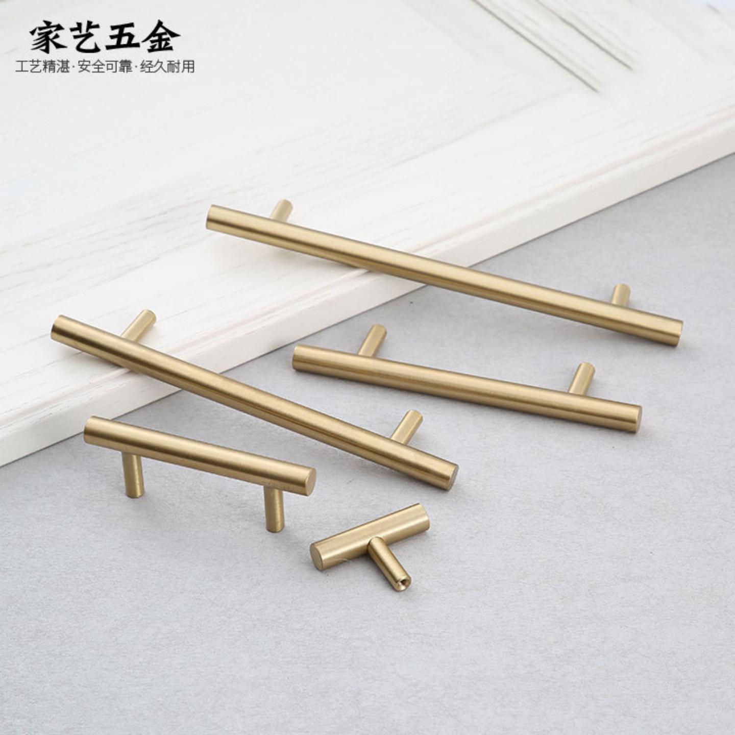 直供黄铜衣柜门拉手全铜抽屉中式