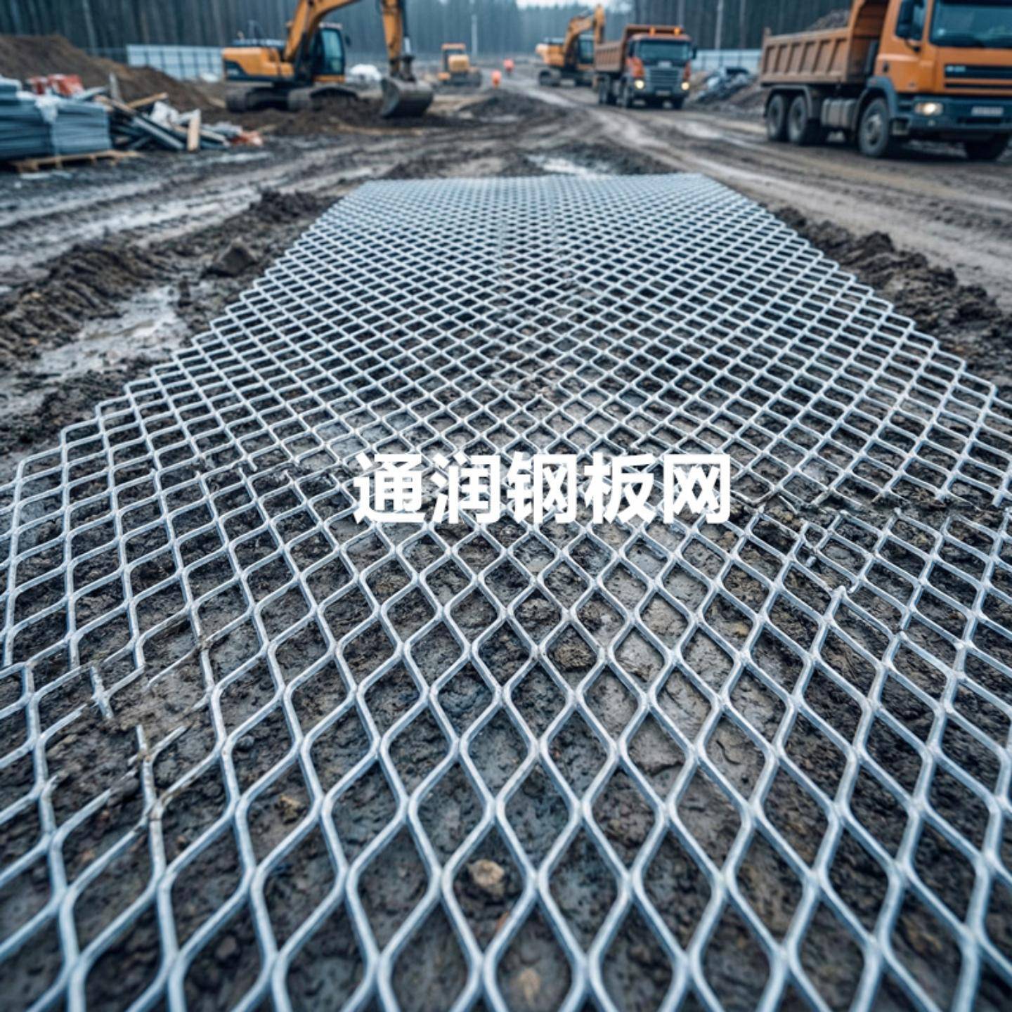 直供菱形孔钢板网扩张防护网承重图片