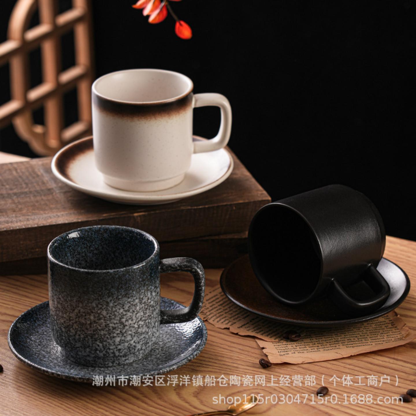 日式陶瓷马克杯奶茶拉花拿铁