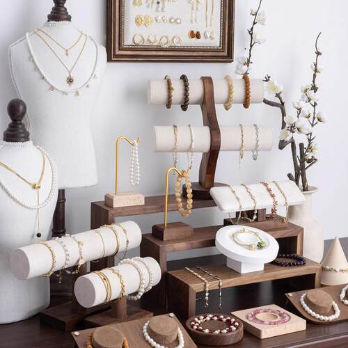 胡桃木首饰展示架手串手链饰品