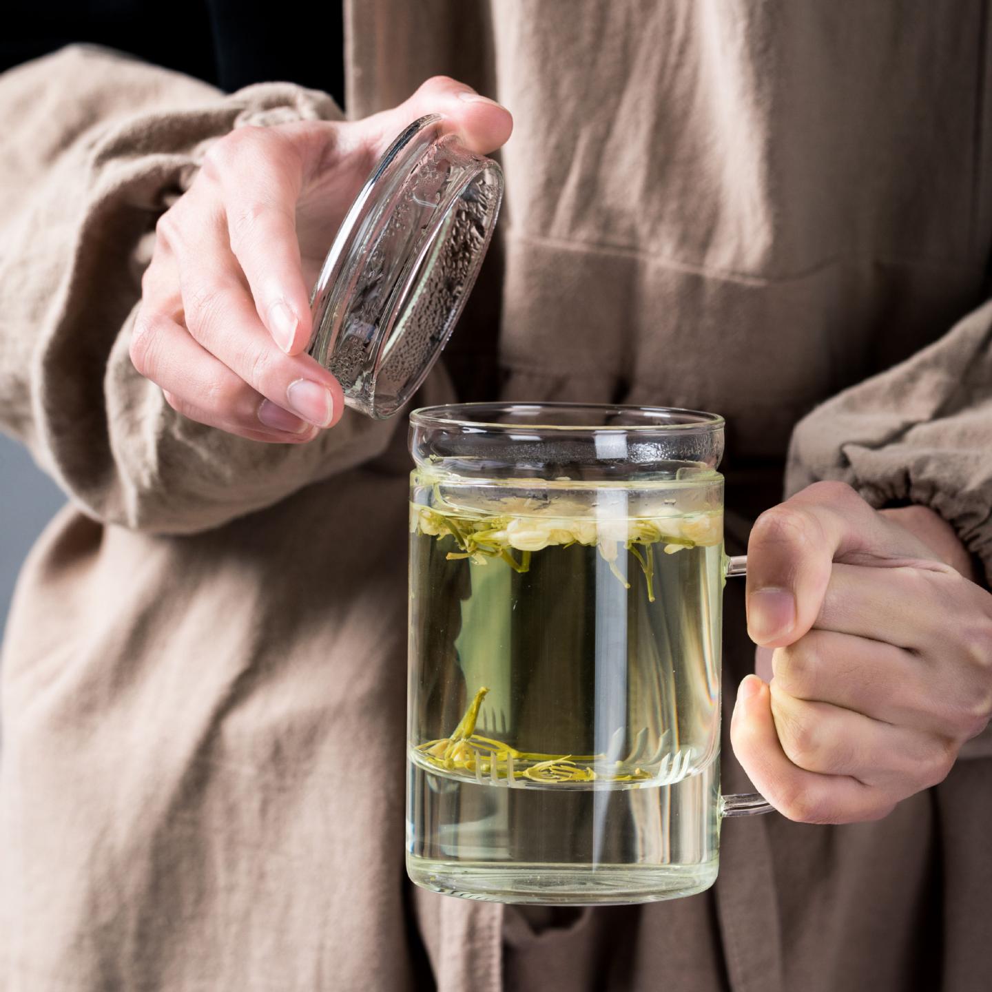 带把男士玻璃茶杯女过滤网茶水