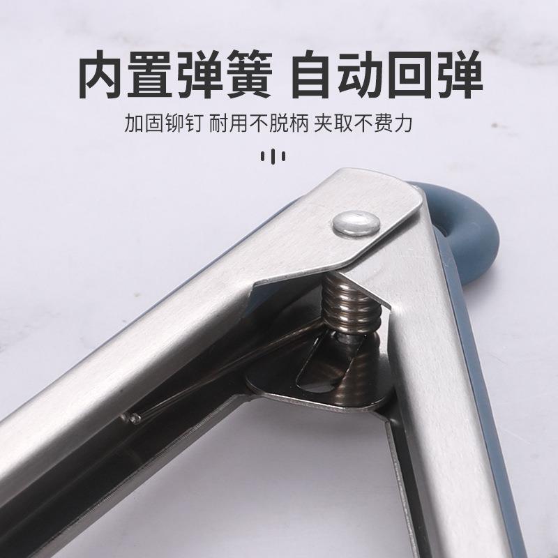 现货硅Q胶食物夹9寸12寸耐烤高温SWJ0038品夹B食B烧夹面包夹