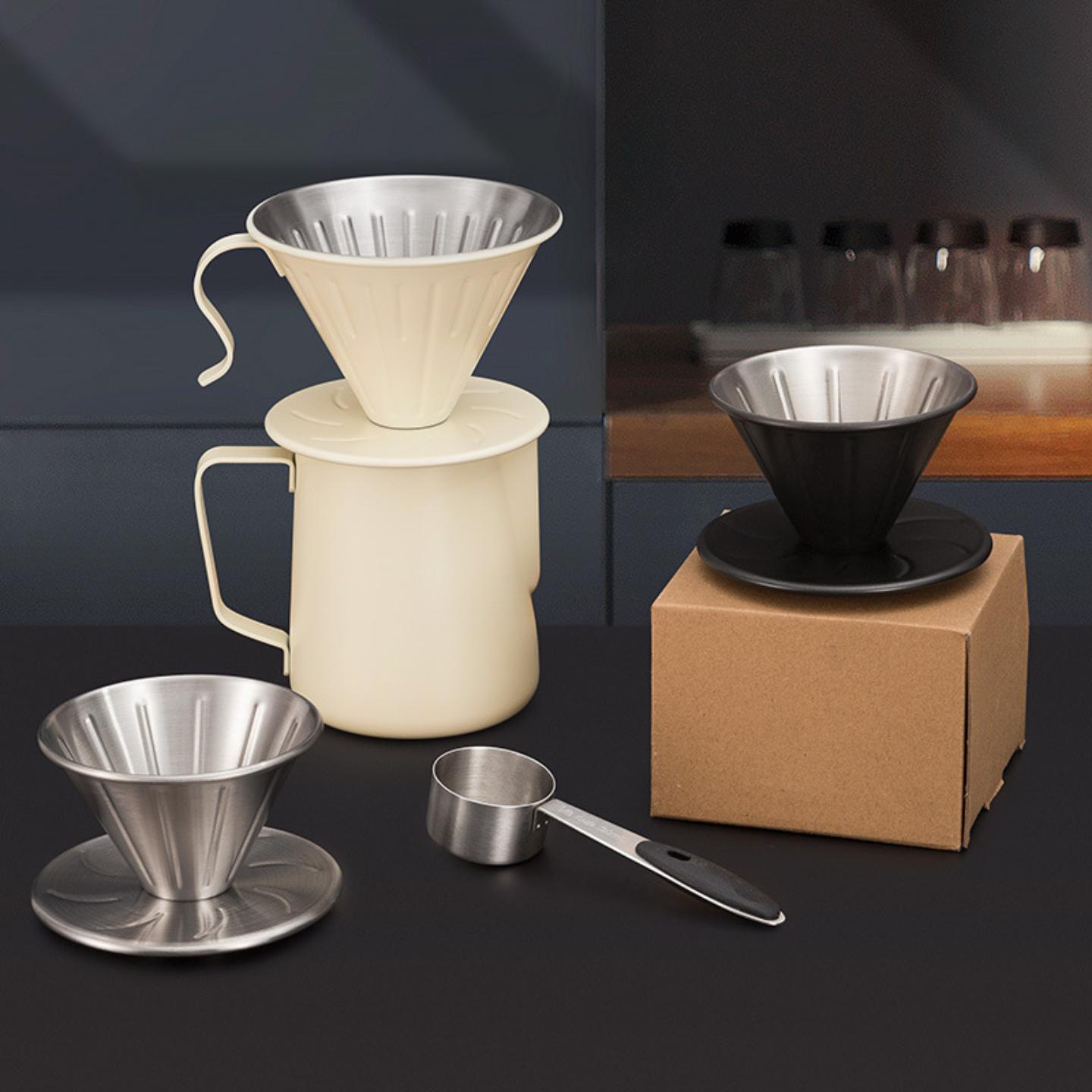 V60手冲壶过滤漏斗不锈钢咖啡壶
