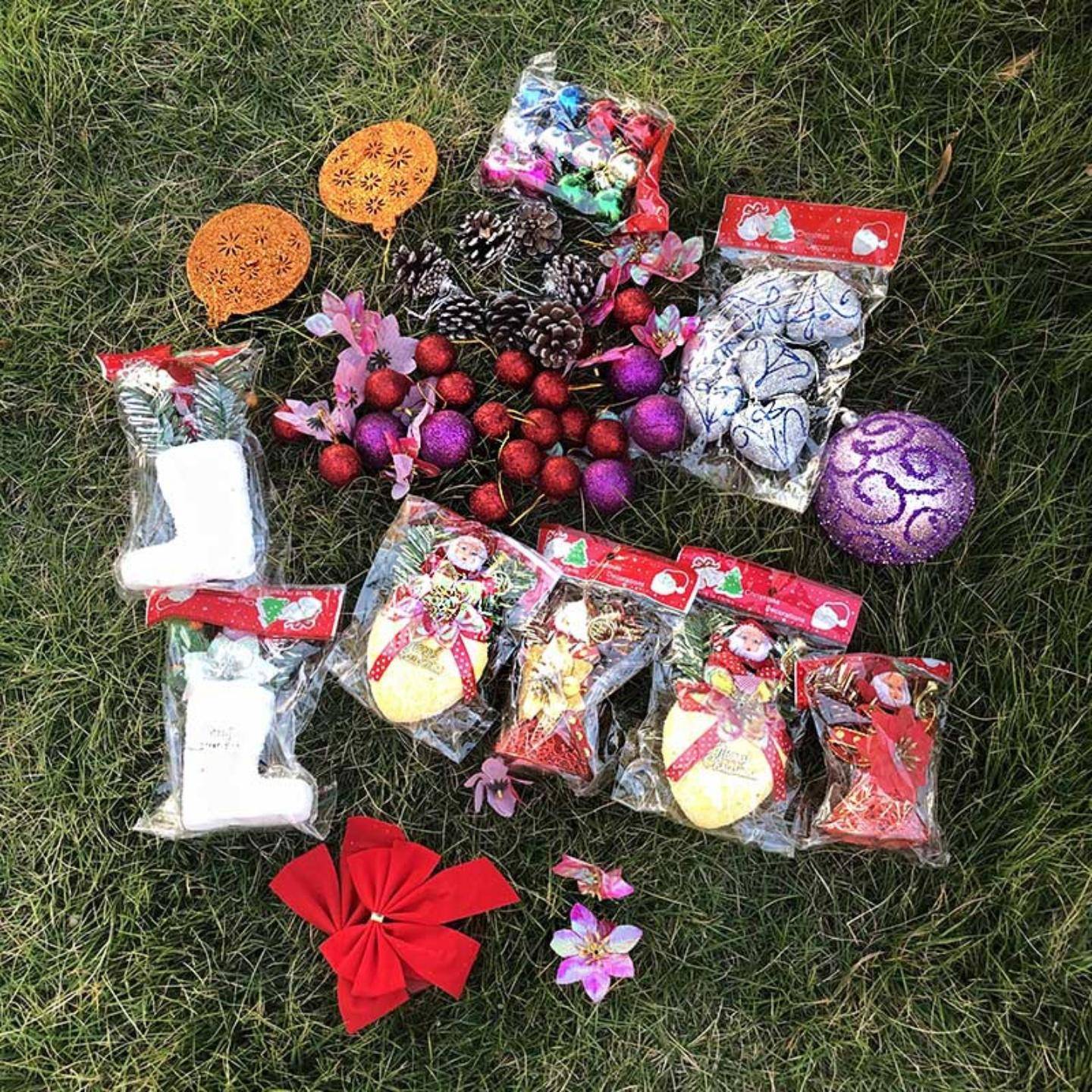 圣诞装饰品套装摆件挂件用品diy
