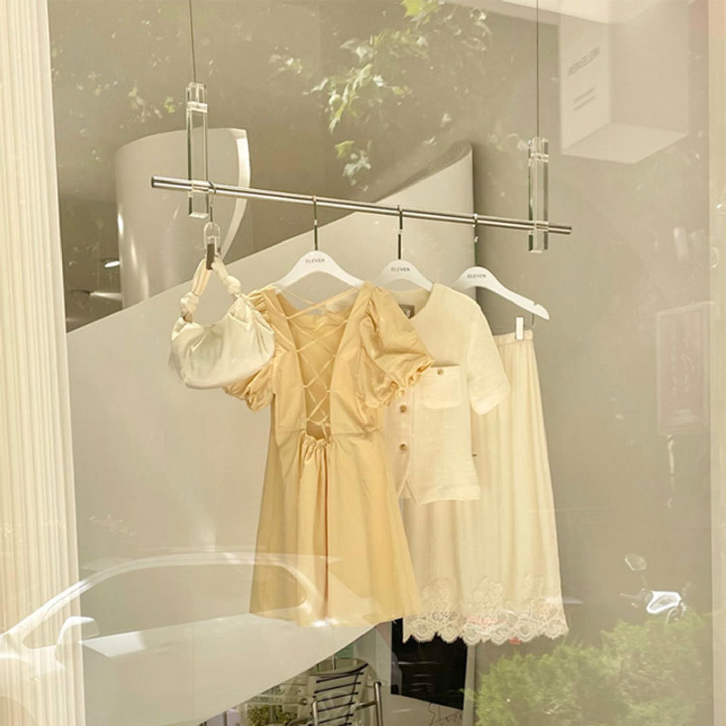 服装店吊架橱窗上墙挂衣架不锈钢
