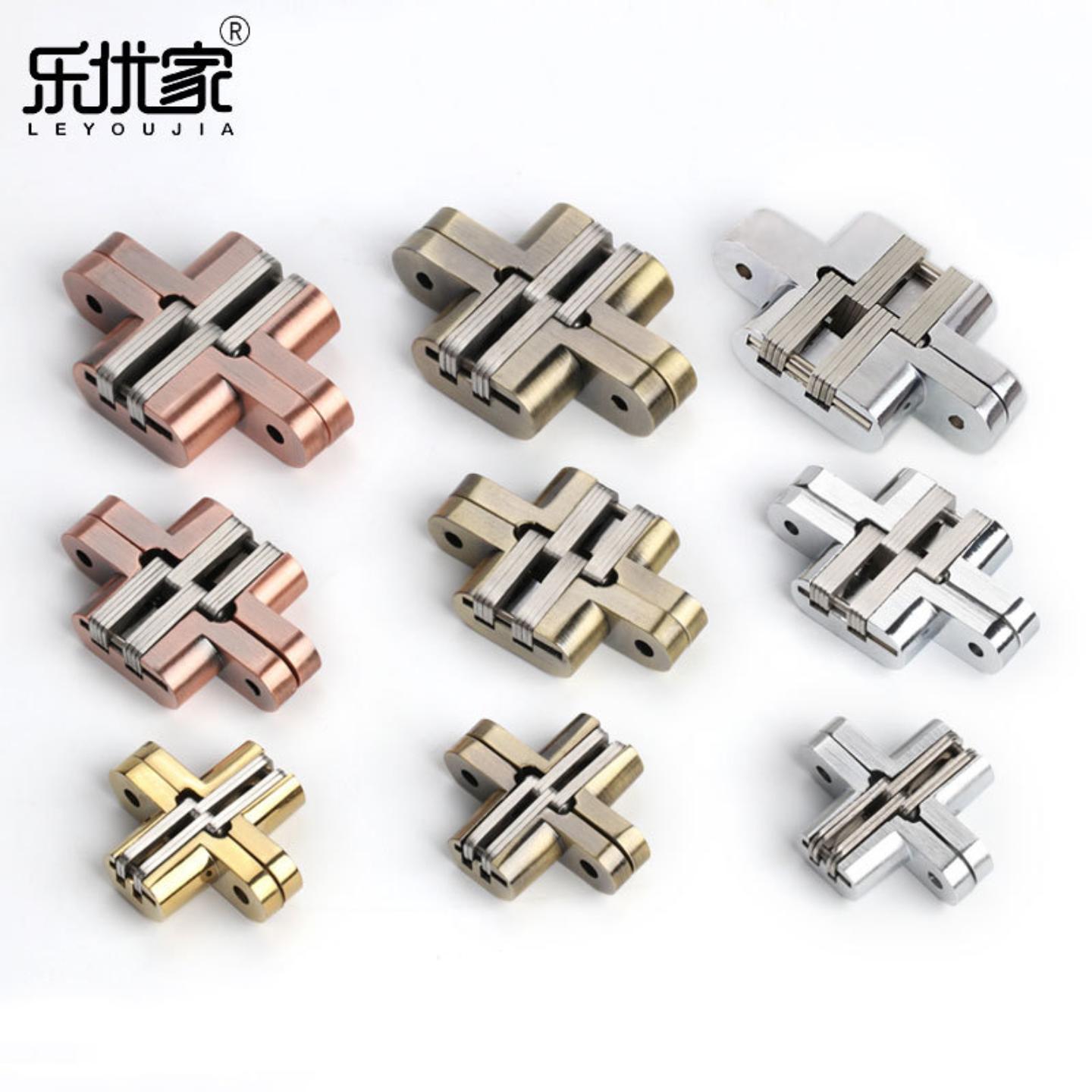 不锈钢十字铰链锌合金三维可调节