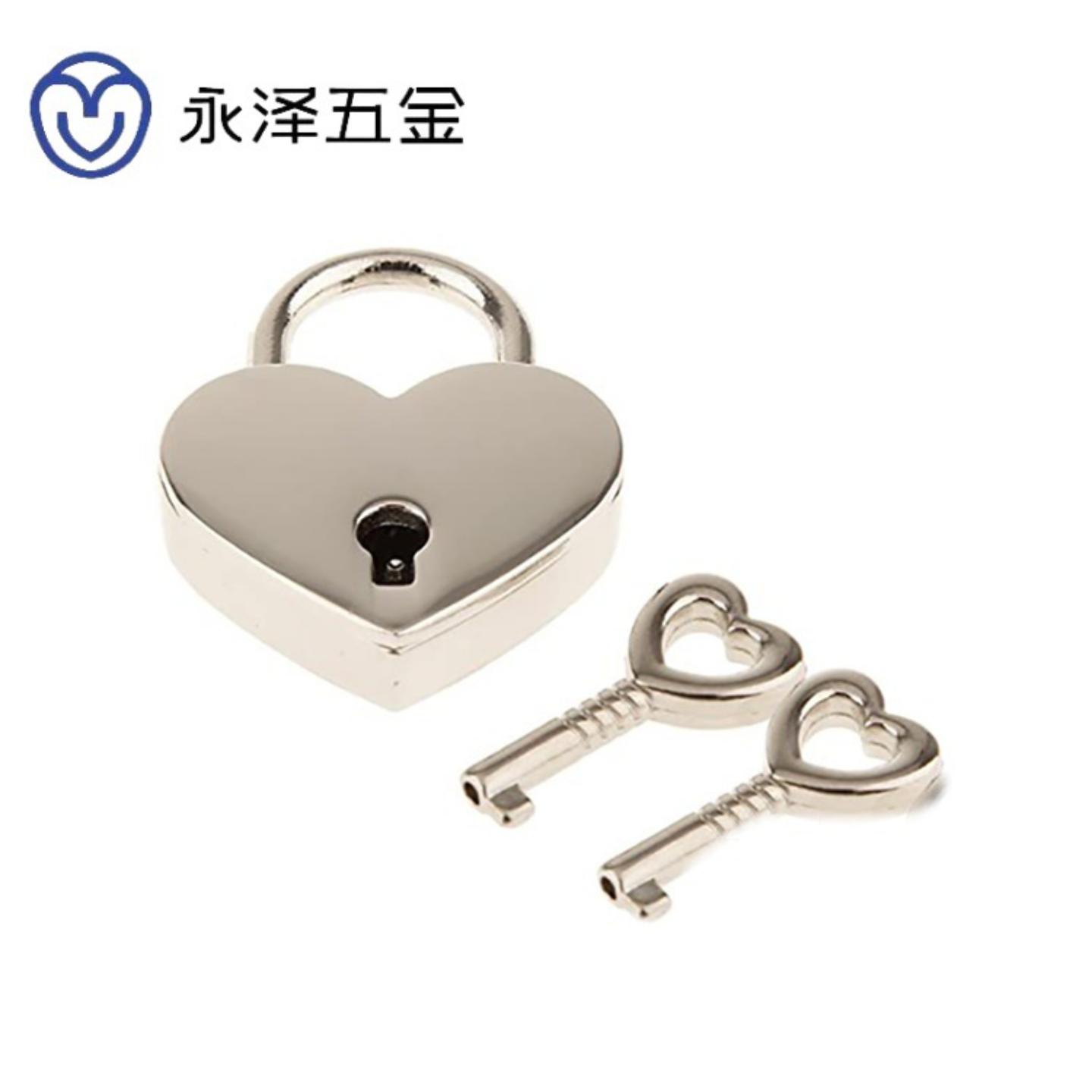 金属爱心锁桃心宿舍超级小锁带
