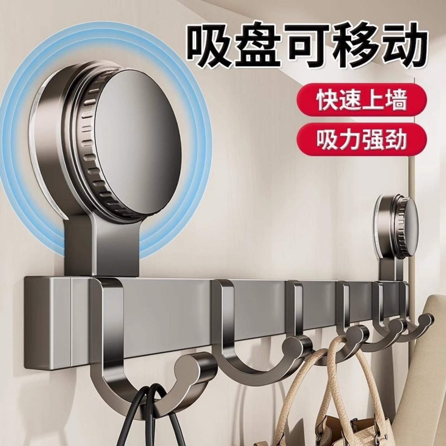 吸盘门后挂钩强力粘胶免打孔承重