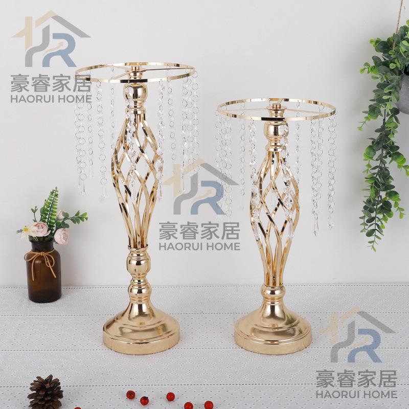 瓶婚DQI礼餐客桌花器装饰花居家厅工艺摆件珠水晶吊路引拍摄道具