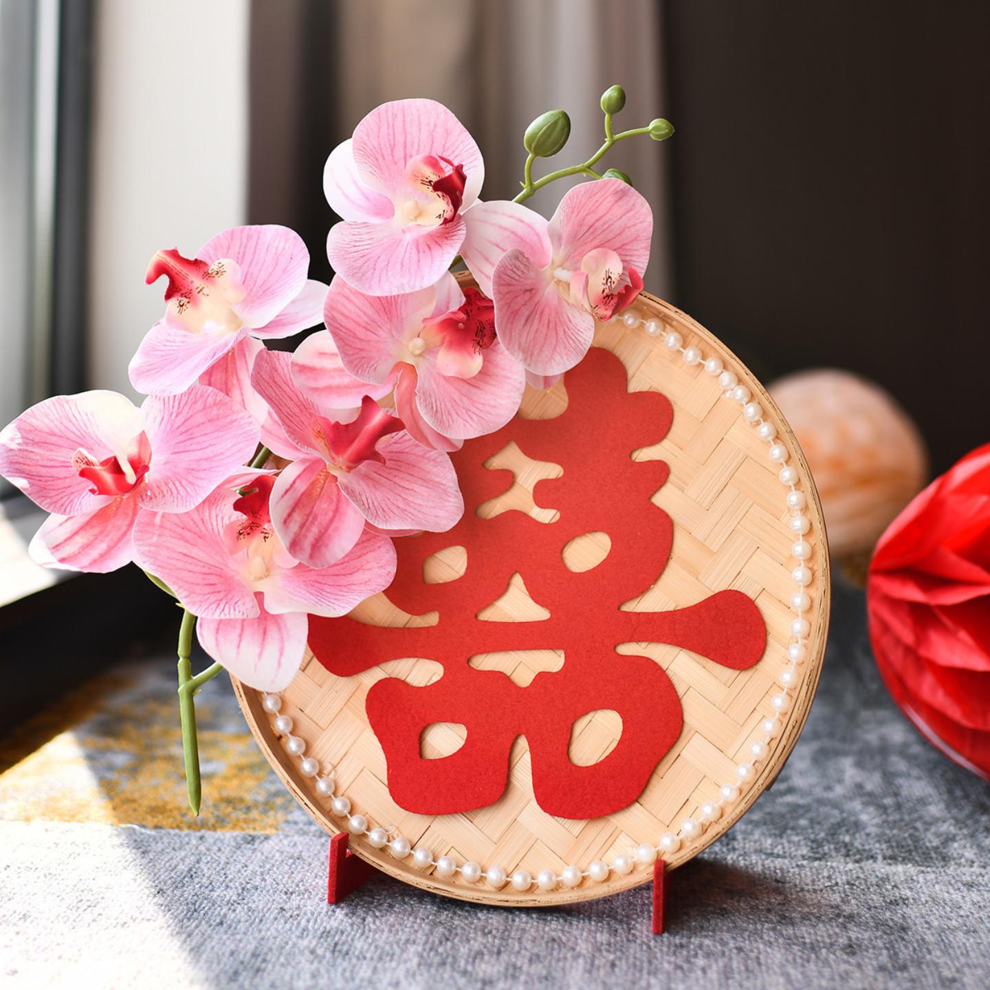 结婚喜字摆件订婚装饰婚房布置