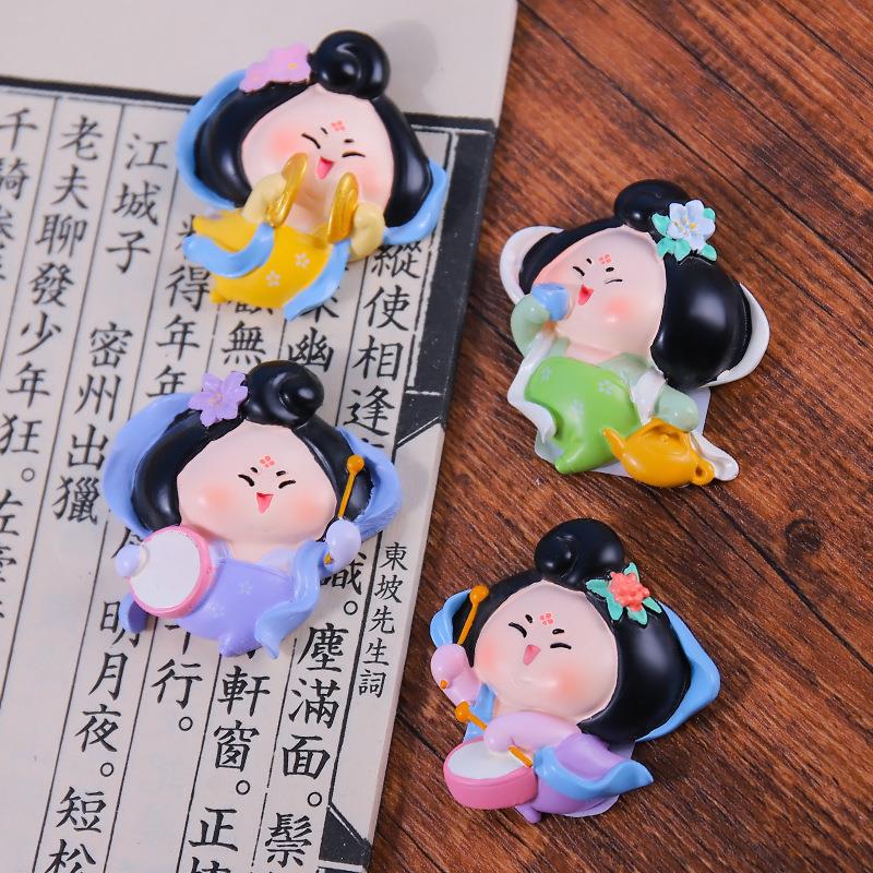 新款唐妞到卡W1229-2通箱贴小礼品冰创意桌摆件软萌驾可爱面礼品