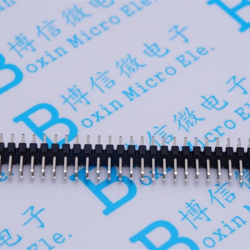 双排针 1.27 MM间距 双排针 2*50P 铜镀金