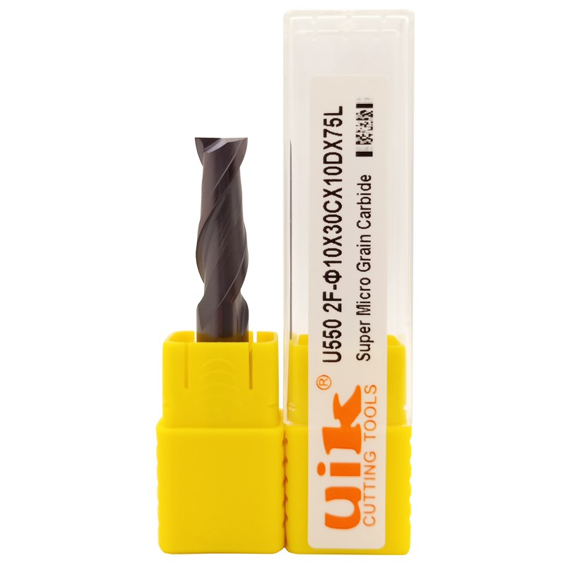 uik钨钢硬质耐磨锣刀双刃平底刀普长2F1mm-20mm特加长合金立铣刀