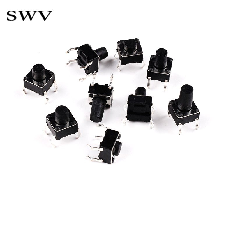 轻触开关立式直插微动按键按钮6*6*4.3/5/7/8/9/10/11/12/13-16mm