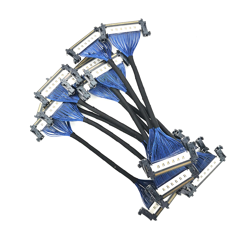 8K高速同轴线4K屏线0.5间距高速信号传输线缆 FI-RE51P4Z1P同反面