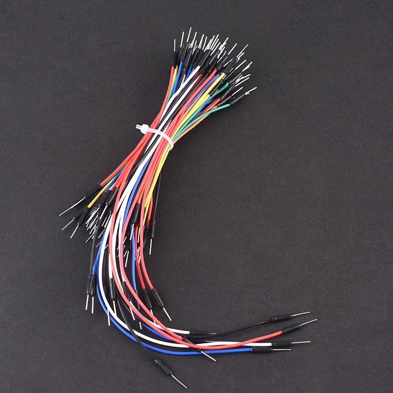 面包板连接线/面包线 连接导线 转接线 一扎65根 长短随机