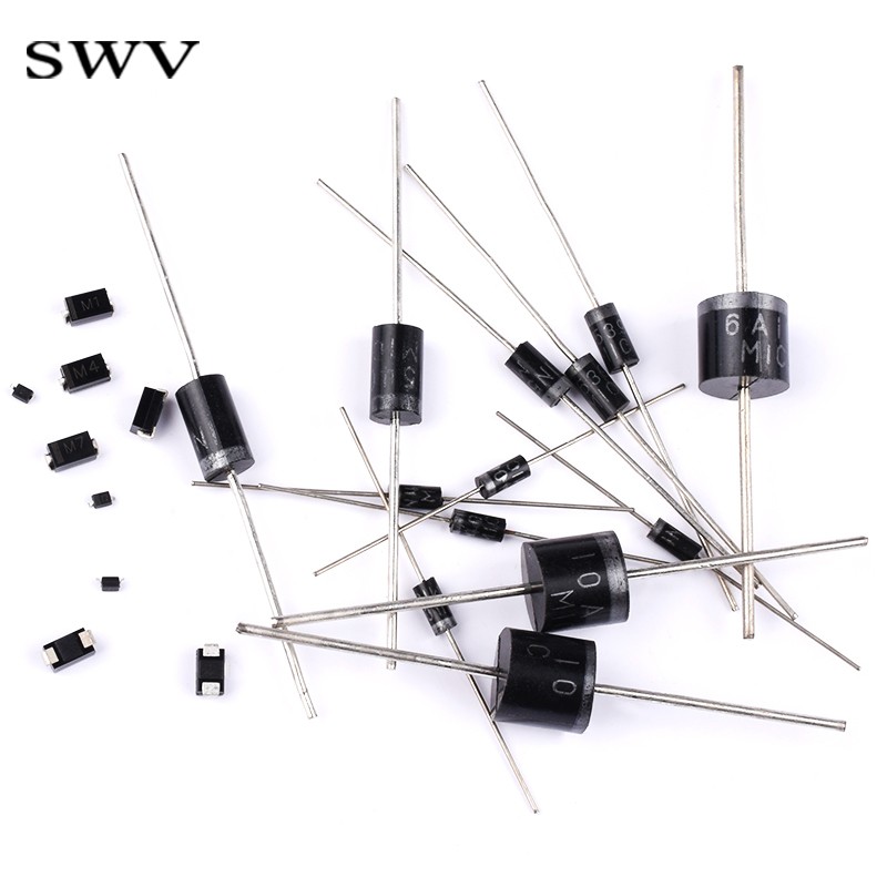 1N4007 5408 5399 5401 5404 4004 6A10A10 IN4001整流二极管直插